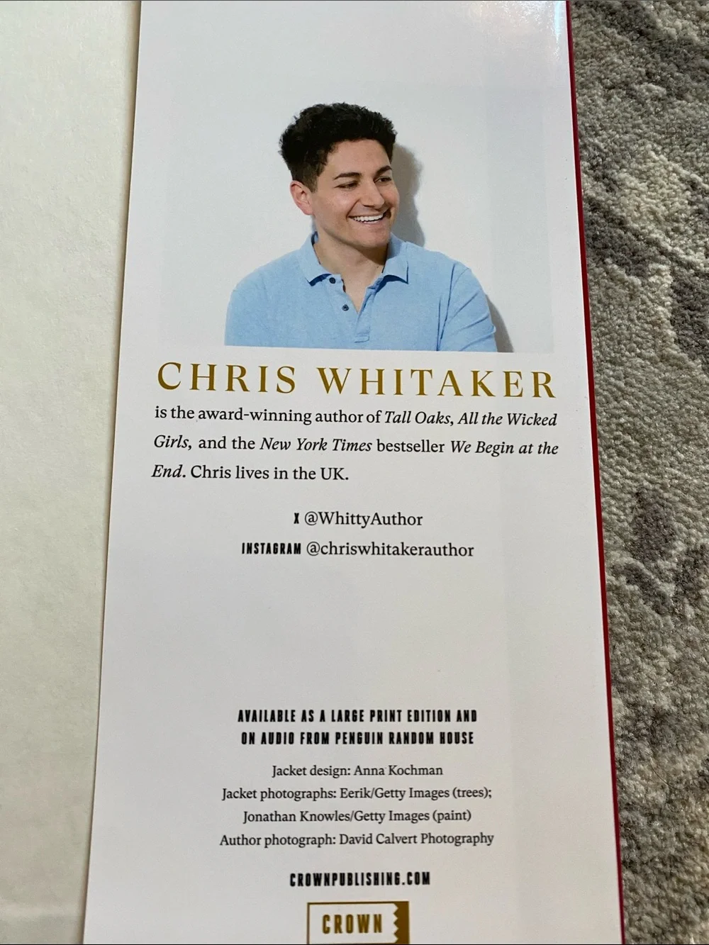 All the colors of the dark by Chris Whitaker Hardcover 592 pages